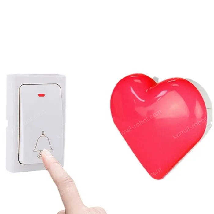 Elderly deaf person&#039;s self generating wireless smart doorbell with no battery and strong flashing caller