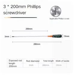 Phillips screwdriver 3*200