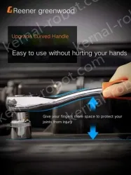 Upgraded 72-tooth bent handle auto repair 61-piece set