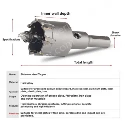 Stainless steel special hole opener 38mm