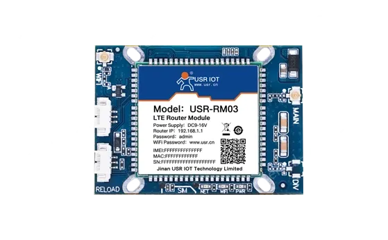 Dual-network port 4G wireless router module