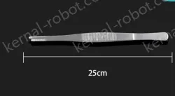 Stainless steel tweezers Straight round head (thick) 25cm