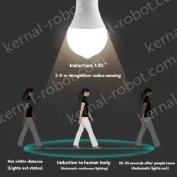 LED human body sensor light bulb-12W