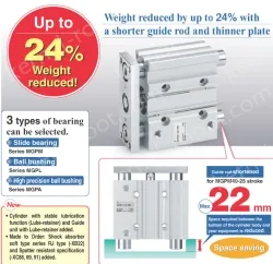 With Air Cushion MGP Series MGPM16-50AZ